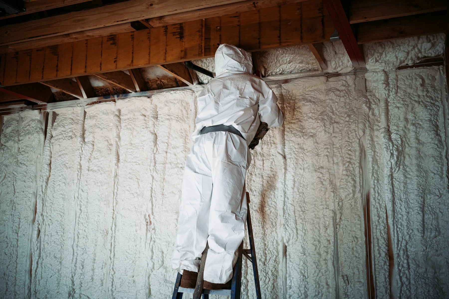 Spray foam insulation